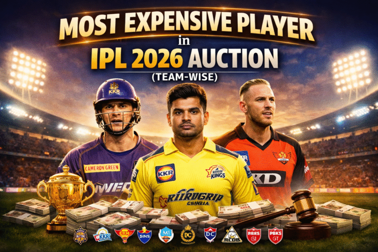 Most Expensive Player in IPL 2026 Auction (Team-wise Highest Buys)